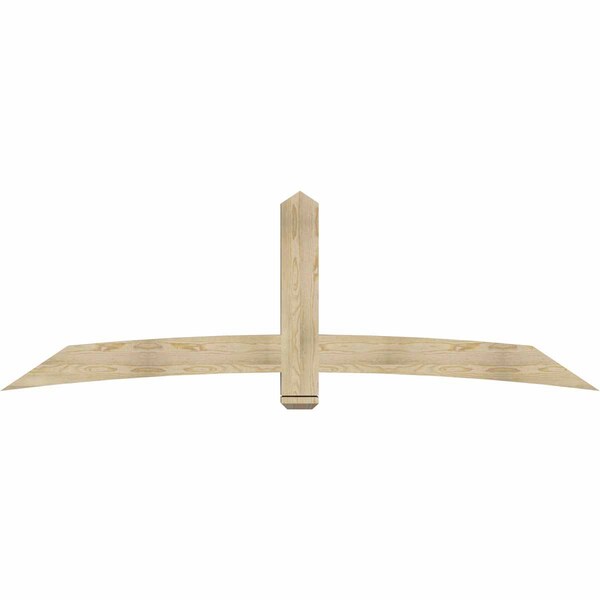 Ekena Millwork Bellingham Rough Sawn Timber Gable Bracket, Douglas Fir, 96"W x 32"H x 4"D x 6"F, 8/12 Pitch GBW096X32X0406BEL00RDF - main